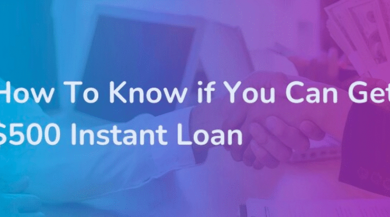 $500 personal loan